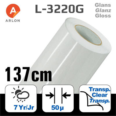 Arlon 32120 Clear Gloss Laminate 50µ Cast-137cm