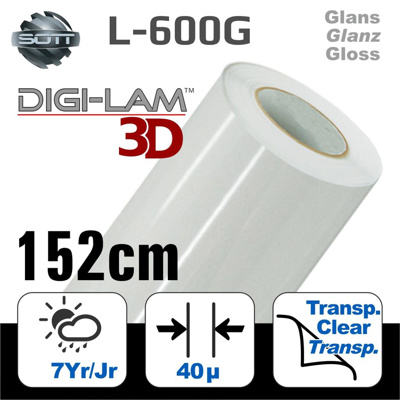 DigiPrint SuperClear™ Glanz Laminat Gegossen 152cm